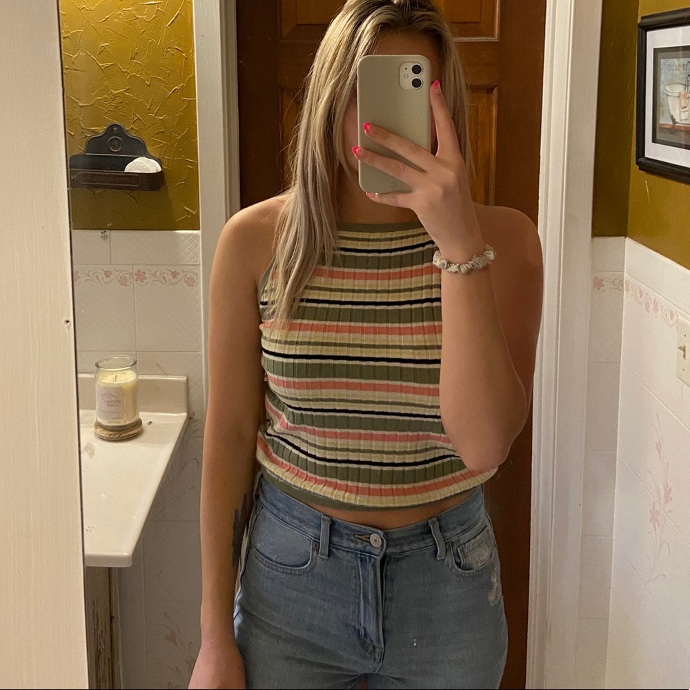 80s style sweater tank